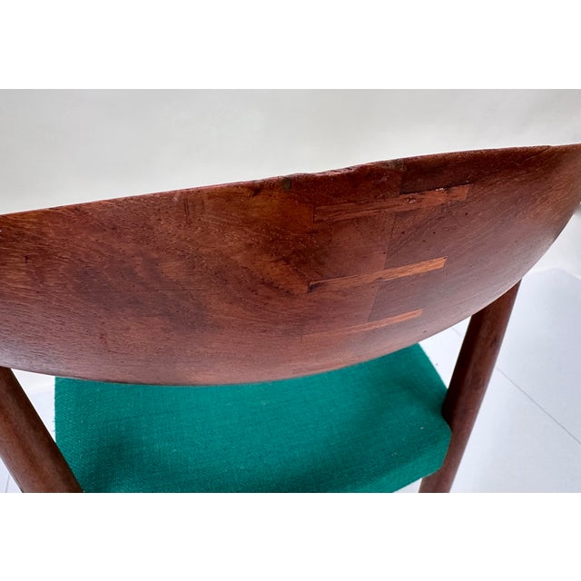 Side Chair in Teak with Wool Upholstery by Knud Andersen for JCA Jensen, Denmark, 1960s For Sale - Image 9 of 14