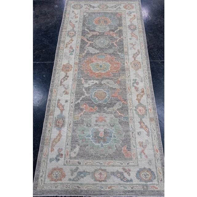 Turkish Oushak Rug 2'10" x 6'4" #16258 Explore a curated collection of hallway runners, wool rugs, and handmade...