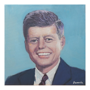 Sean Wu Original Oil Portrait, President Kennedy
