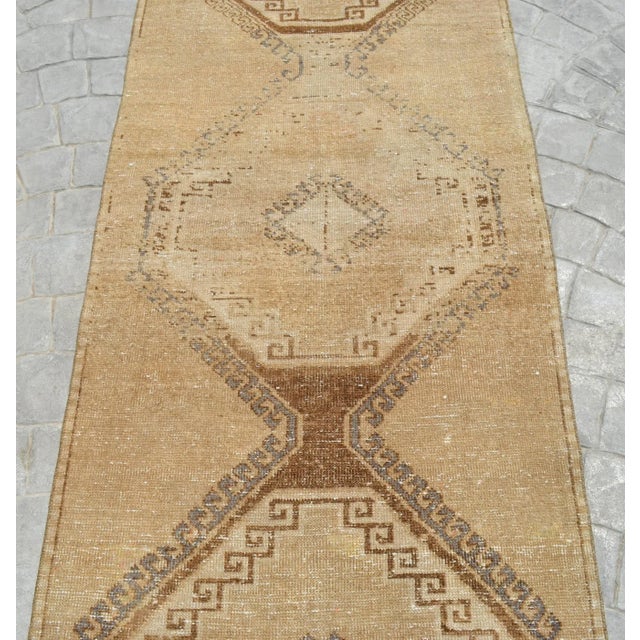 Distressed Kurdish Runner Rug - 3' X 12'4" For Sale - Image 6 of 12