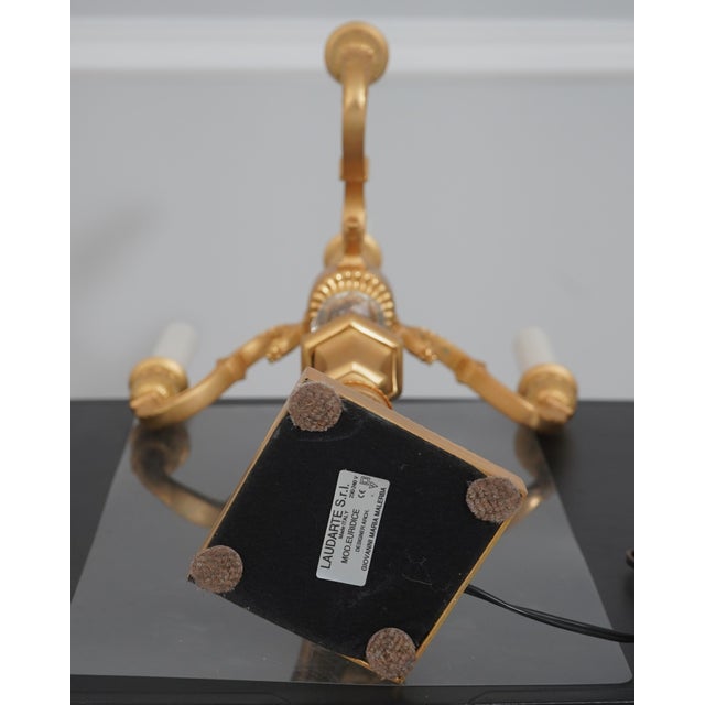Pair of Laudarte Italian Four-Light Candelabra Lamps For Sale - Image 14 of 15