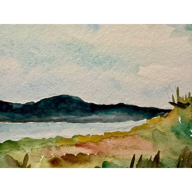 Rustic Henry Emil Salloch Original Watercolor on Paper Castine, Maine. 1954. For Sale - Image 3 of 7