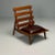 Brazilian Mid-Century Modern, Sculptural Lounge Chairs, Mahogany, Leather For Sale - Image 4 of 10