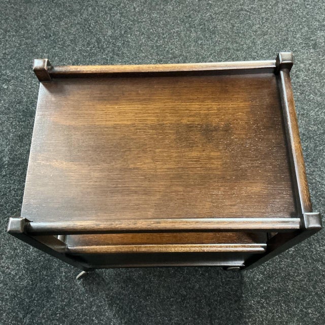 Wood Afternoon Tea Trolley in Oak, 1960 For Sale - Image 7 of 9