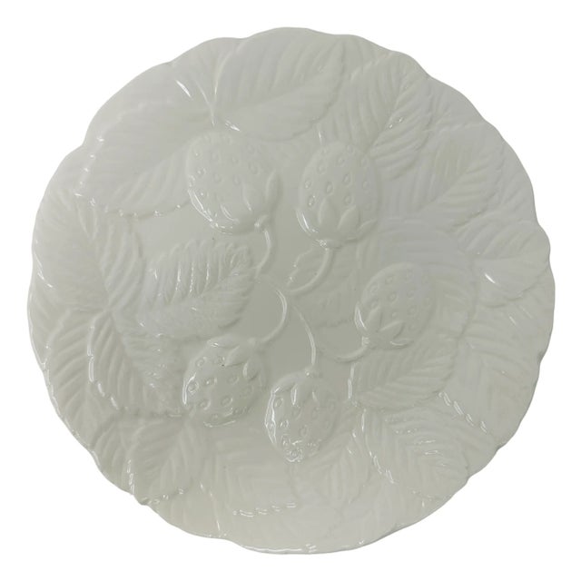 Vintage Made in Japan Ceramic Peach, Strawberry, Pear, and Plum Leaf Plates - a Set of 8 For Sale In Tampa - Image 6 of 10