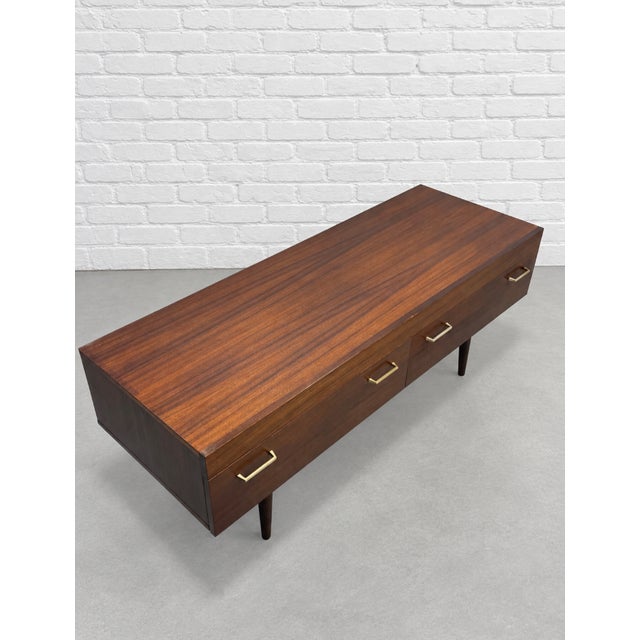 1960s Mid Century Modern Low Height Rosewood Danish Credenza, C. 1960’s For Sale - Image 5 of 12