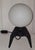 Mid-Century Modern Mid-Century Table Lamp with a Black Iron Tripod Base and a White Opal Glass Shade, 1960s For Sale - Image 3 of 8