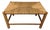 Low Oak Bobbin Stool with Rush Seat, 1930s For Sale