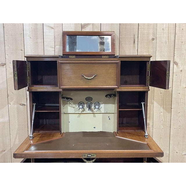 Vintage Mahogany Boat Cabinet, 1930s For Sale - Image 14 of 18