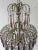Italian Micro-Beaded Tiered Amethyst Crystal Prisms Chandelier C 1920 One of Two For Sale - Image 6 of 14