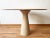 1970s Postmodern Cream Off White Marble Dining Table with Pedestal Base from Angelo Mangiarotti, 1970s For Sale - Image 5 of 13