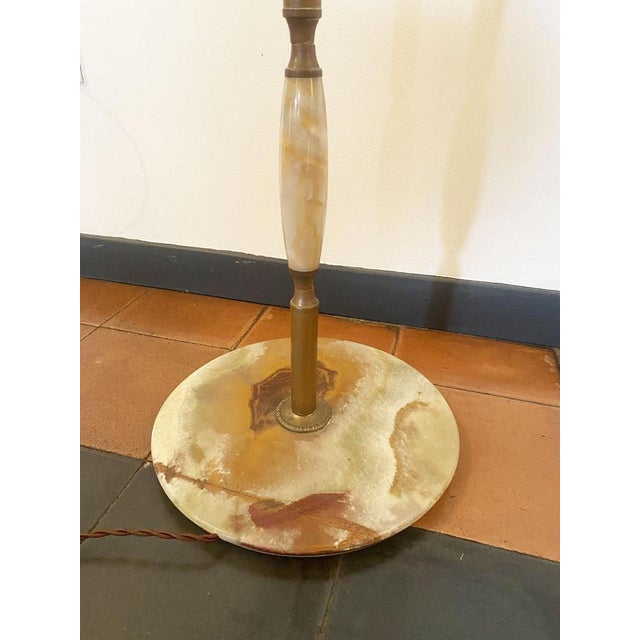 Floor Lamp in Green Alabaster, 1950s For Sale - Image 10 of 16