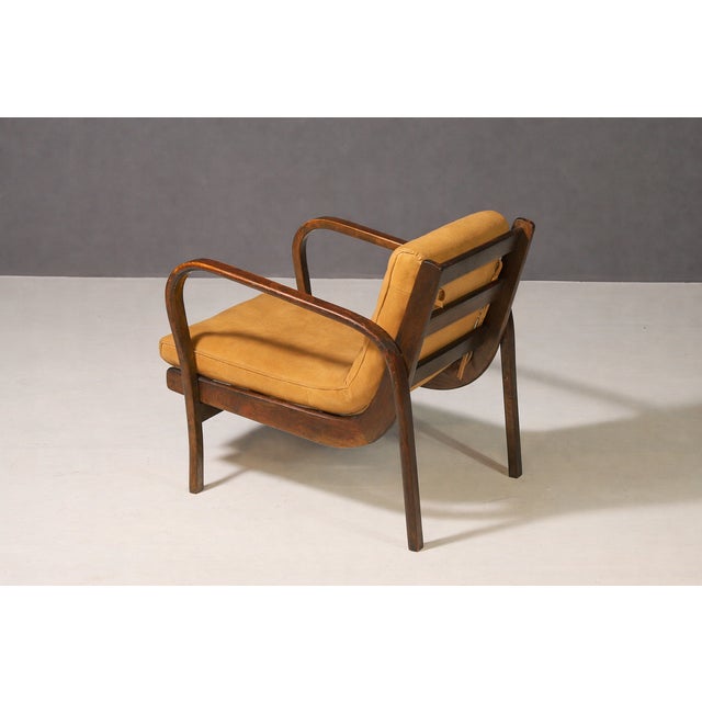 1940s Vintage Lounge Chair from Koželka & Kropáček, 1940s For Sale - Image 5 of 15