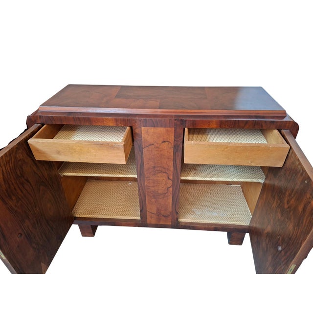 Brown Art Deco Sideboards in Briar Wood, 1930s, Set of 2 For Sale - Image 8 of 13