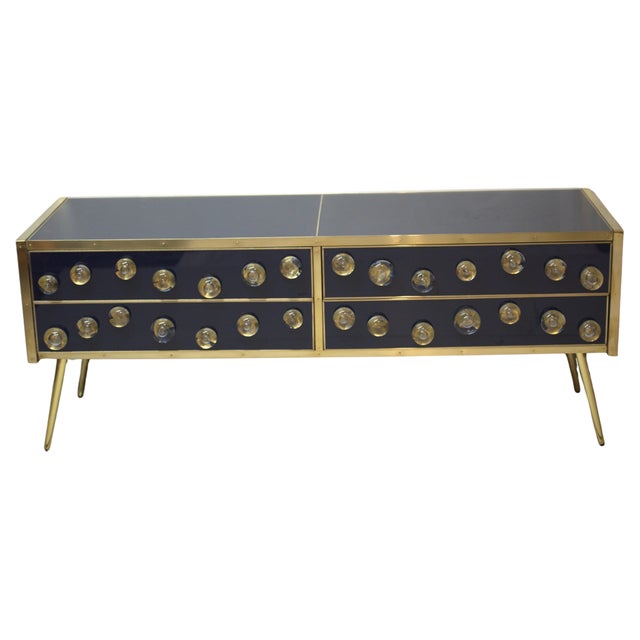 Wood Murano Glass Sideboard by Giulio Rida For Sale - Image 7 of 7