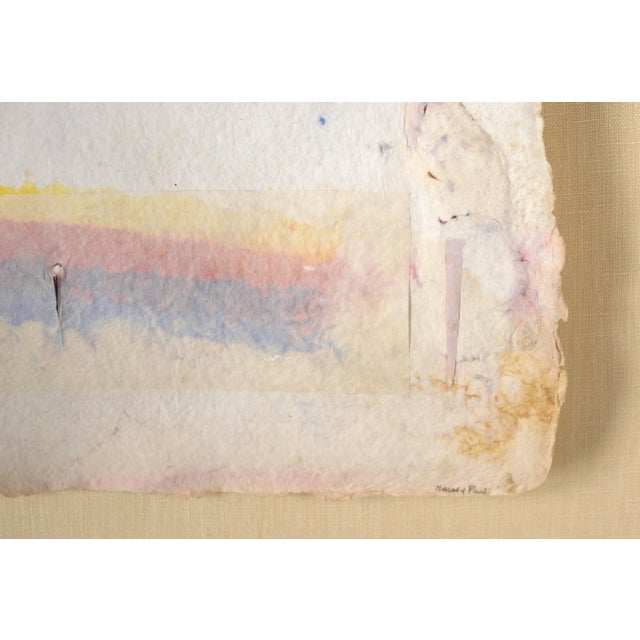 1970s "Carta Series, Paper Imbeds" Experimental Printmaking Wall Sculpture by Harold Paris For Sale - Image 5 of 7