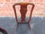 Brown Set 4 Antique English Walnut Dining Chairs 1890s For Sale - Image 8 of 9