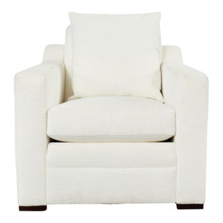 Ralph Lauren Italian Upholstered Raymond Club Chair For Sale