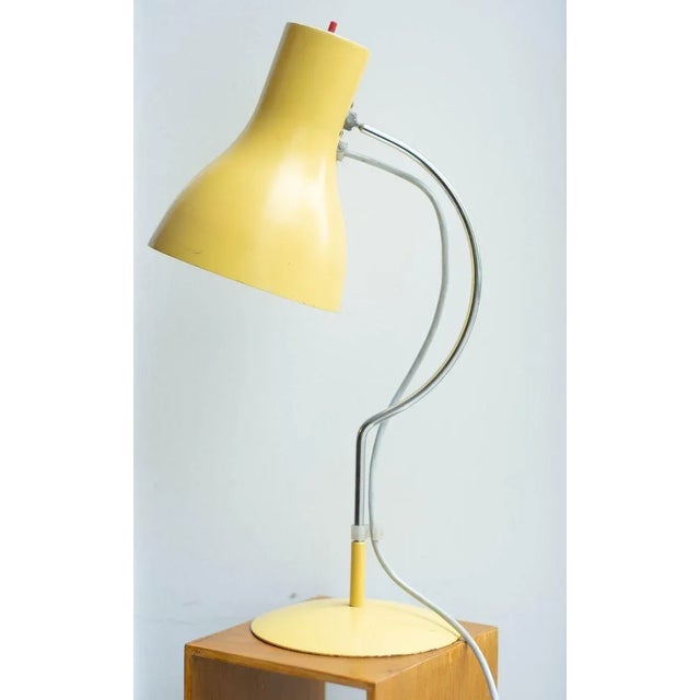 Vintage Yellow Table Lamp by Josef Hurka for Napako For Sale - Image 14 of 17