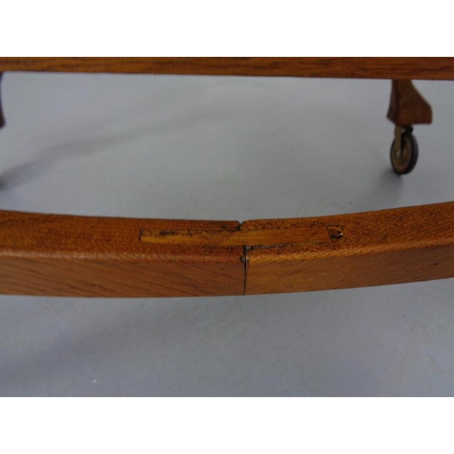 Mid-Century Oak Serving Cart, 1940s For Sale - Image 18 of 18