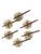 Asian Modern Bat Trang Vietnamese Ramen/Pho/ Rice Bowls With Hand Painted Dragonflies Celadon Carved Accents and Chopstick Rests - Set of 6 For Sale In New York - Image 6 of 9