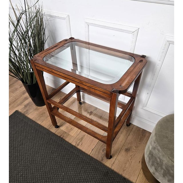 Mid-Century Art Deco Italian Liquor Cart, 1950s For Sale - Image 8 of 10