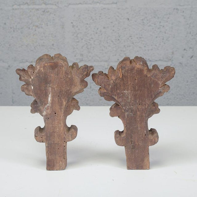18th Century Antique Carved Decorations, 1700s, Set of 2 For Sale - Image 5 of 8