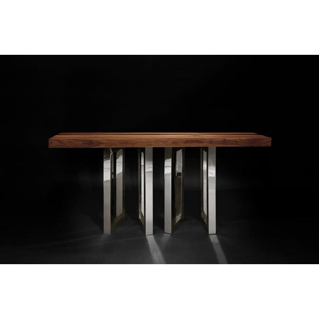 Medium 6 Nickel Table by Il Pezzo Mancante For Sale - Image 9 of 10