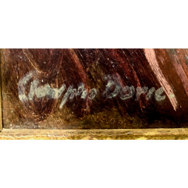 Early 20th Century “Portrait of a Seated Lady in Wicker Chair” by American Artist Adolphe Borie (1877–1934) For Sale - Image 5 of 6