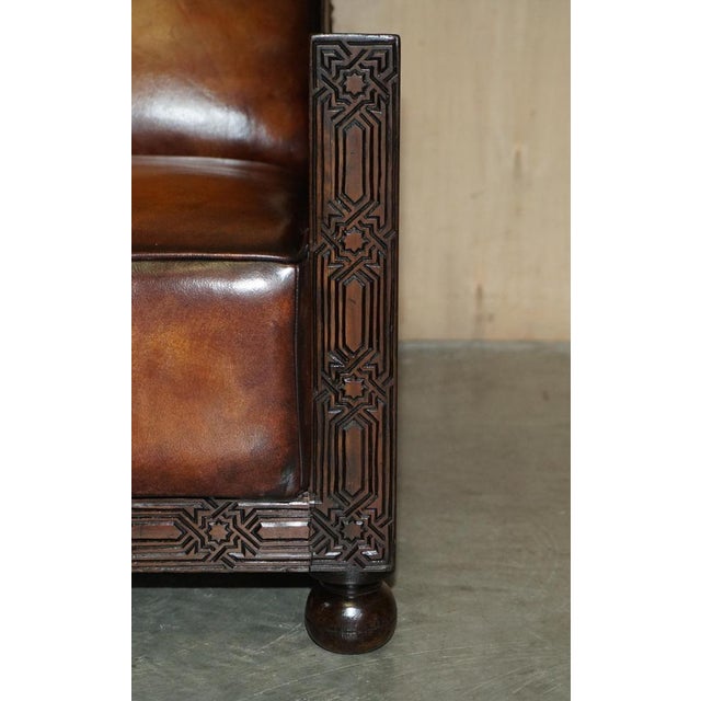 Set of Art Deco Hand Carved Armchairs, 1900s For Sale - Image 15 of 18