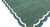 Handmade Cotton Flat Weave Area Rug, Forest Green, Cream and Teal Blue Scalloped Dhurrie - 8'x10' For Sale - Image 9 of 14