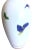 A great vintage Japanese hand painted Fukagawa Arita porcelain enamel butterfly vase made in Japan. Please see pictures...