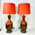 Mid-Century Modern 1960s Vintage Boho Chic Glazed Drip Ceramic Table Lamps - A Pair, New Shades. For Sale - Image 3 of 15
