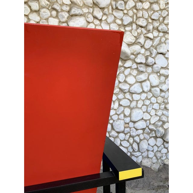 Vintage Red and Blue Armchair by Gerrit Thomas Rietveld, 1970s For Sale - Image 16 of 18