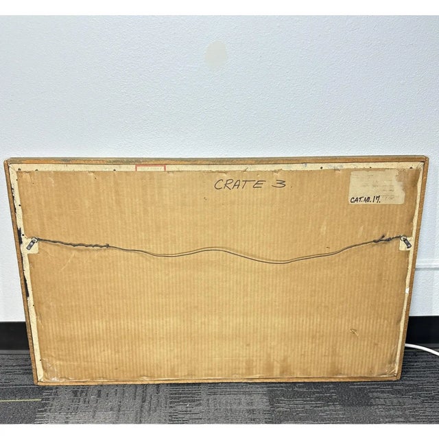 1980s Large Signed Philip Behymer Mid-Century Modern Portrait Museum-Collected Texas Artist 1983 For Sale - Image 17 of 18