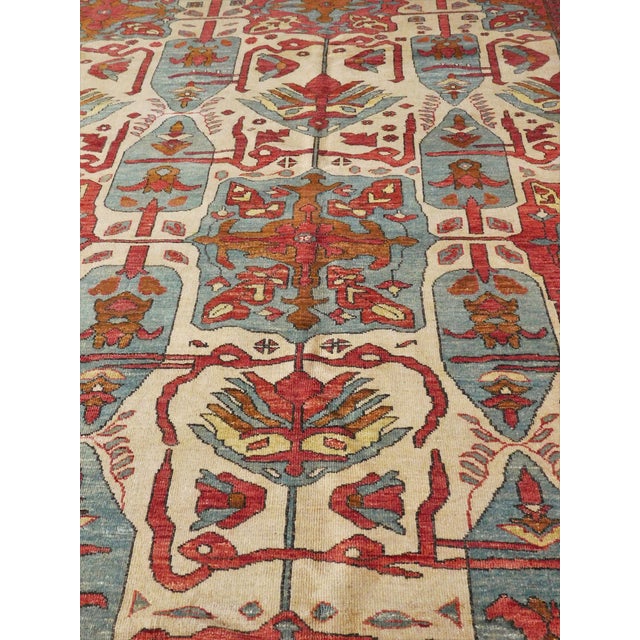 2010s Hand Knotted Indo Heriz Tribal Motif Rug - 8'x 10' For Sale - Image 5 of 18