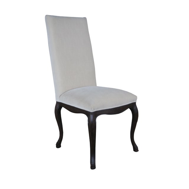 Vintage Restoration Hardware French Louis XVI Velvet Upholstered Dining