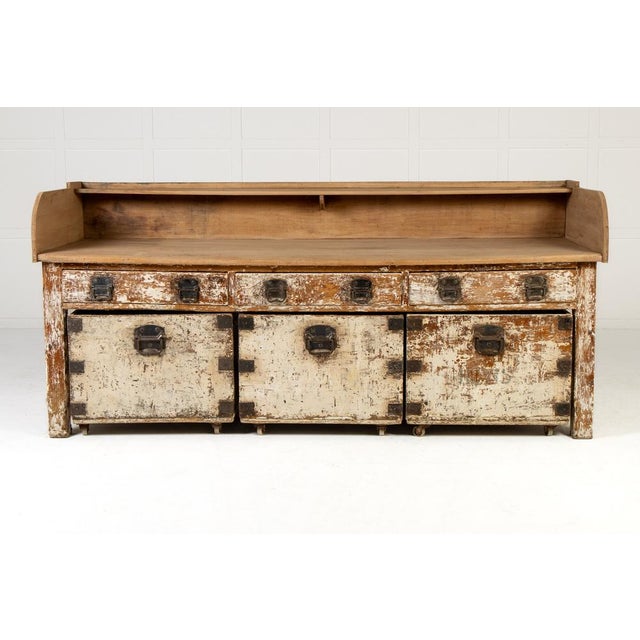Large 19th Century French Pine Baker's Table For Sale - Image 3 of 14