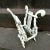 Metal Mid 20th Century Vintage Lyre/Harp Shaped Aluminum Rack For Sale - Image 7 of 10