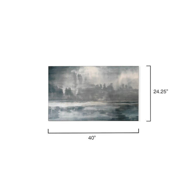 Hollywood Regency Cloudscape Wall Art in Blue For Sale - Image 3 of 7