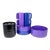 Blue, Purple and Black Massimo Vignelli for Heller Dinnerware - Set of 18 For Sale