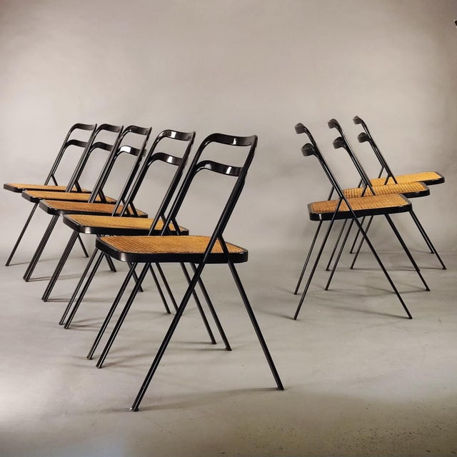 Folding Chairs by G. Cattelan for CiDue, 1970s, Set of 8 For Sale - Image 15 of 15