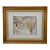 Vintage Original Pencil Drawing French Bakery Still Life Signed Paul Besse For Sale