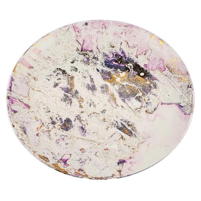 Sascha Brastoff Surf Ballet dinner plate, pink & Gold version. Signed on back, excellent condition There are 7 others in...