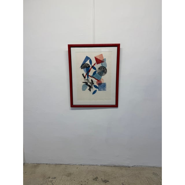 Original Mardi Gras Series lithograph and paper by Rita Schwartz. 2nd of 2 available. See other listings.