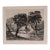 Late 1800s French Folio Engraving of Countryside For Sale