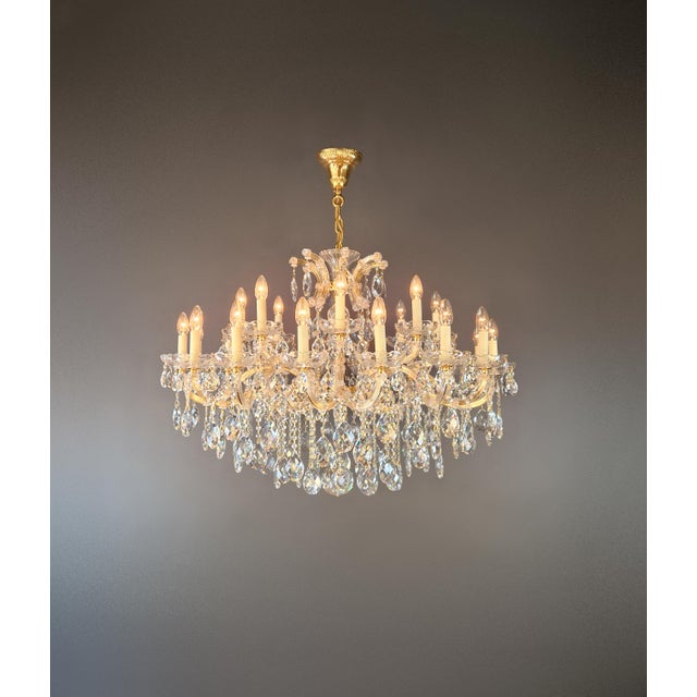 2020s Large Maria Theresa Style Crystal Chandelier Handmade Luxury European Chandelier For Sale - Image 5 of 15
