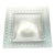 Vintage Tiffany & Co Woven Basket Weave Square Crystal Platter / Dish For Sale