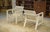 White Vintage Wooden Armchairs, 1950s, Set of 2 For Sale - Image 8 of 11