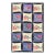 Antique American Hooked Rug With All-Over Circles & Floral Quilt Design For Sale